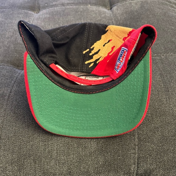 Vintage 90s Logo Athletic San Francisco 49ers Splash Snapback Wool Hat - Picture 2 of 6